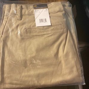 Lee long size 14 (color flax) slacks